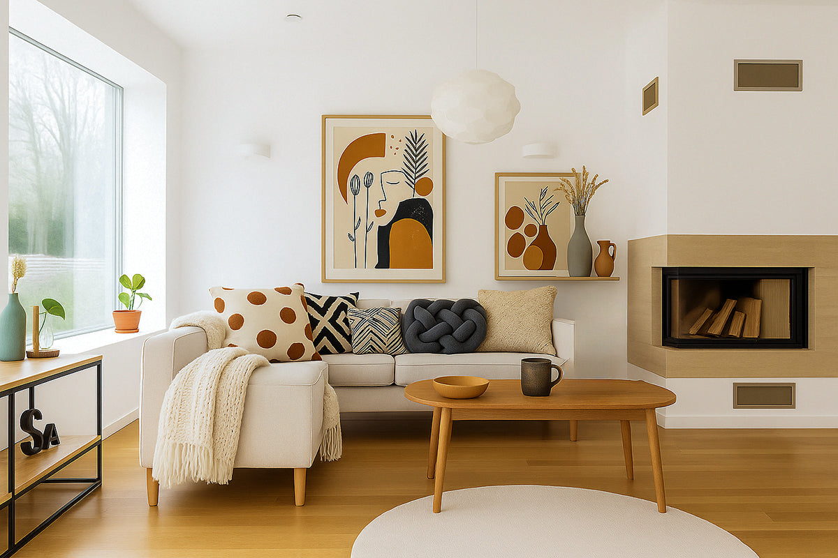 A Scandinavian Penthouse Apartment with Slanted Ceilings