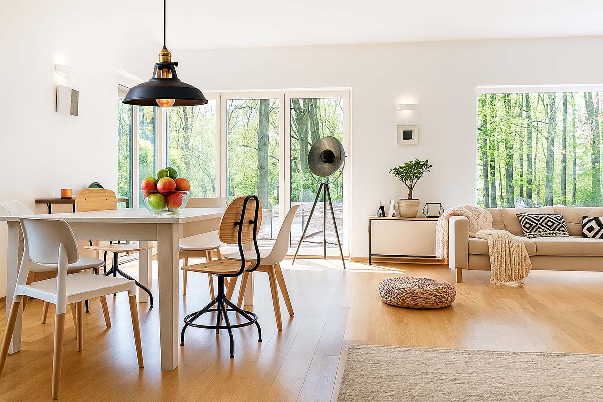 Image showcasing Scandinavian Dining Room Ideas for Bright Spaces - Nordic Essentials UK
