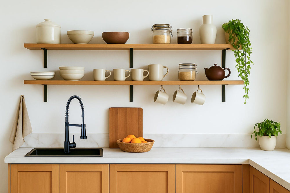 How to Style Open Kitchen Shelves: Transform Your Space