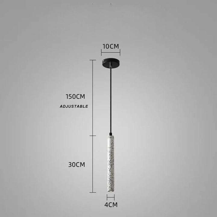 BETON industrial cement pendant light cone design 30cm tall with adjustable cable