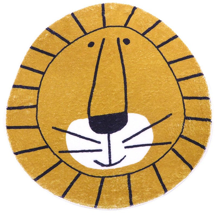 Non-slip backing of the bunny rug ensures safety and stability on hardwood and tile floors in nurseries and play areas.