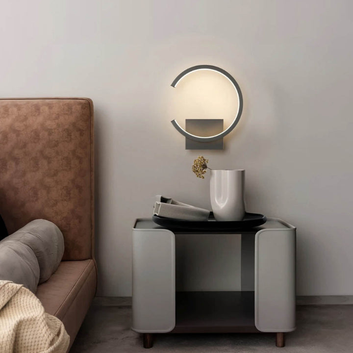 Glod Nordic LED wall light with a modern minimalist design, warm ambient glow, and sleek finish—perfect for elegant home décor in bedrooms, hallways, or living spaces. Example 1