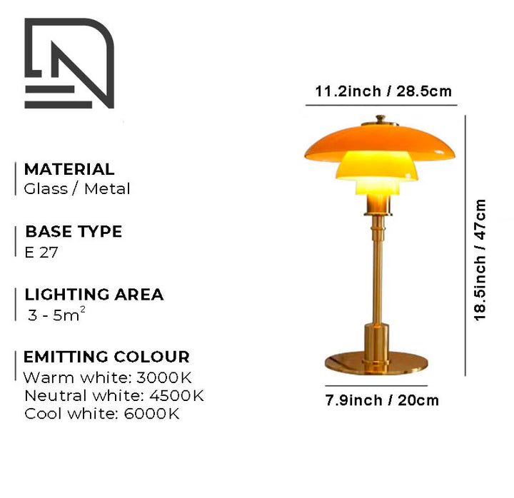 GLODE minimalist glass table lamp with Scandinavian design, warm LED lighting, and sleek nightstand style for modern home decor.
