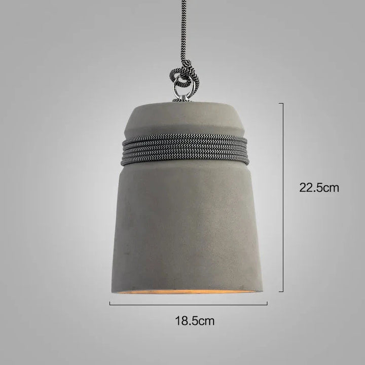 STOP – Minimalist Concrete Pendant Light / Industrial Kitchen Hanging ...