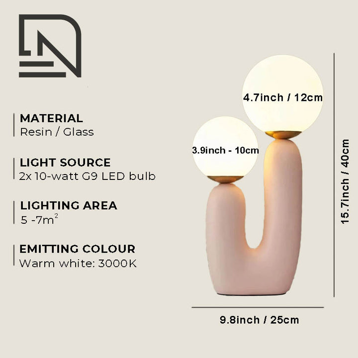 Art Deco glass table lamp with a unique cactus-inspired design, warm ambient glow, and elegant finish—perfect for stylish home décor.