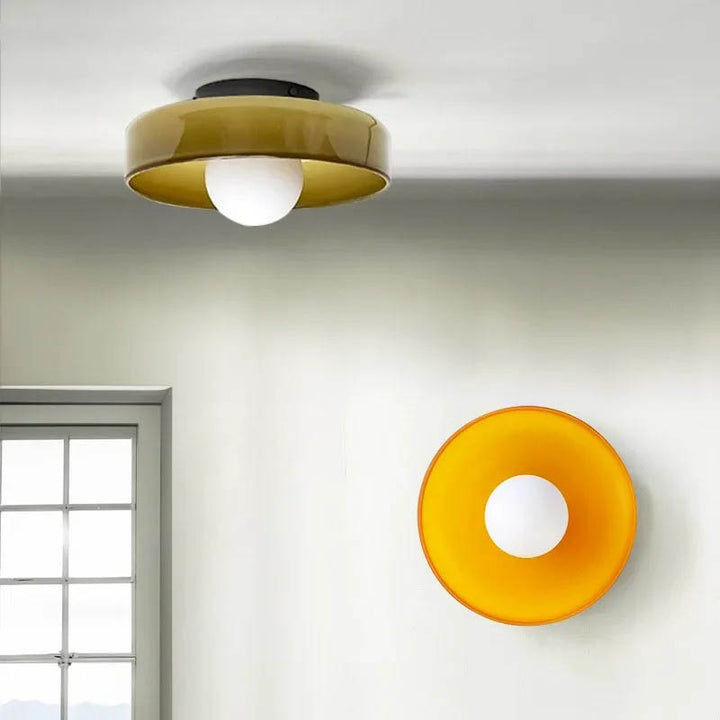 LIVFULL Nordic wall and ceiling light with a minimalist design, featuring a sleek metal frame and soft LED illumination for modern interiors.