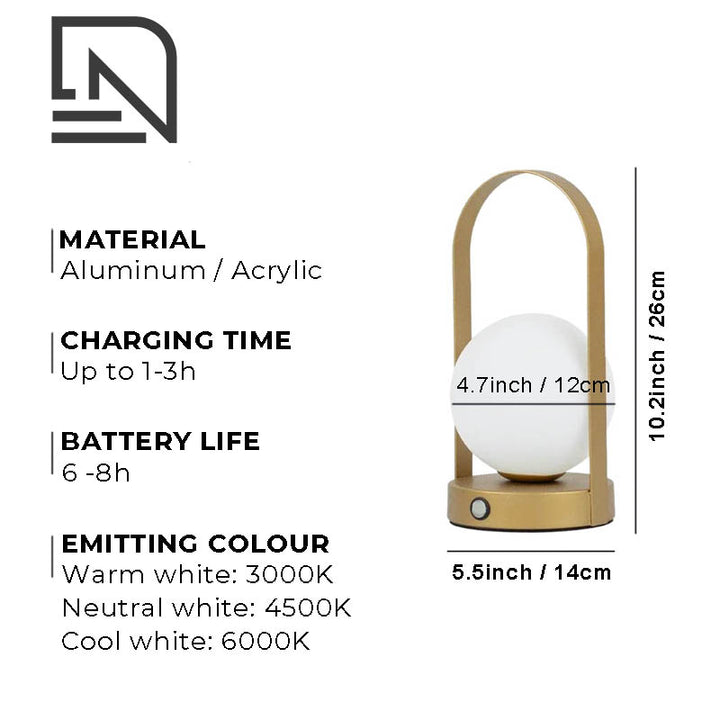 Portable LED night lamp with USB rechargeability, modern design, and soft warm lighting, ideal for bedrooms, nurseries, and cozy spaces.