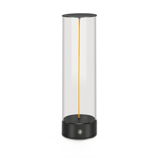 Cordless Rechargeable Desk Lamp - Small Magnetic Touch Control Table Lamp with 3 Color Ambient Light-Large