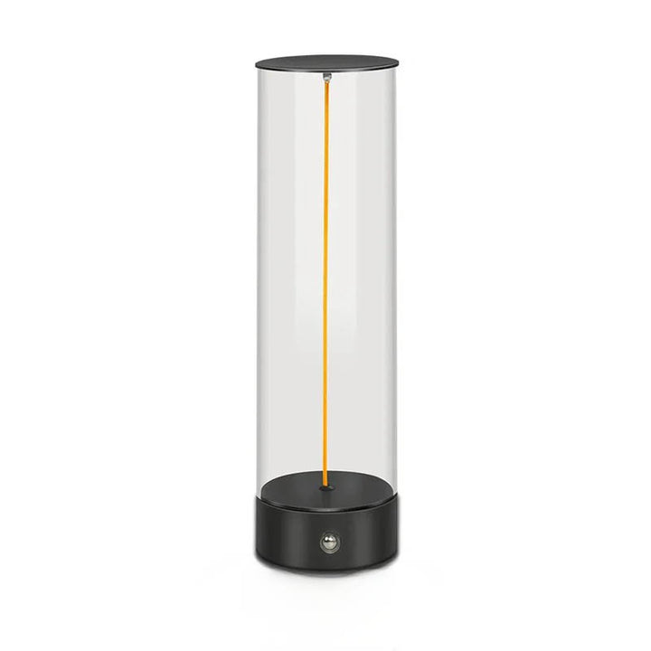 Cordless Rechargeable Desk Lamp - Small Magnetic Touch Control Table Lamp with 3 Color Ambient Light-Large