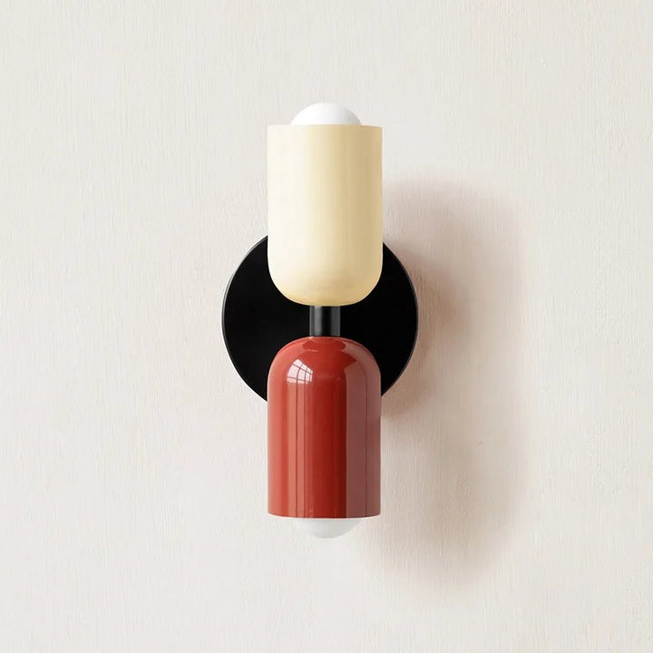 Minimalist double-head light in minimalist design, made from durable metal, ideal for modern bedrooms or living rooms. Variant10