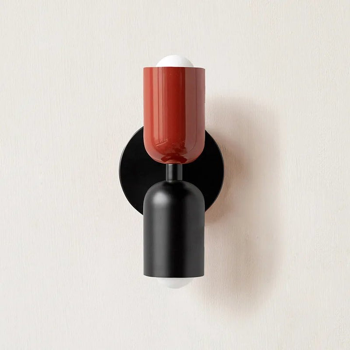 Minimalist double-head light in minimalist design, made from durable metal, ideal for modern bedrooms or living rooms. Variant15