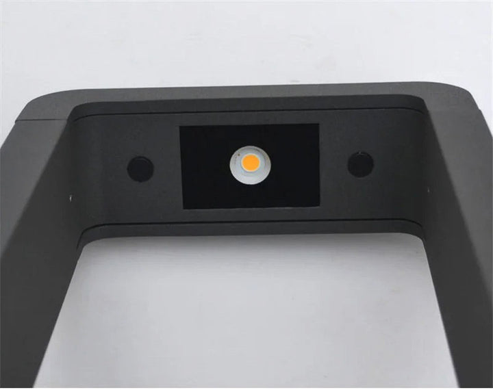 Close-up of a LED chip of the Modern outdoor LED ground lamp on white background
