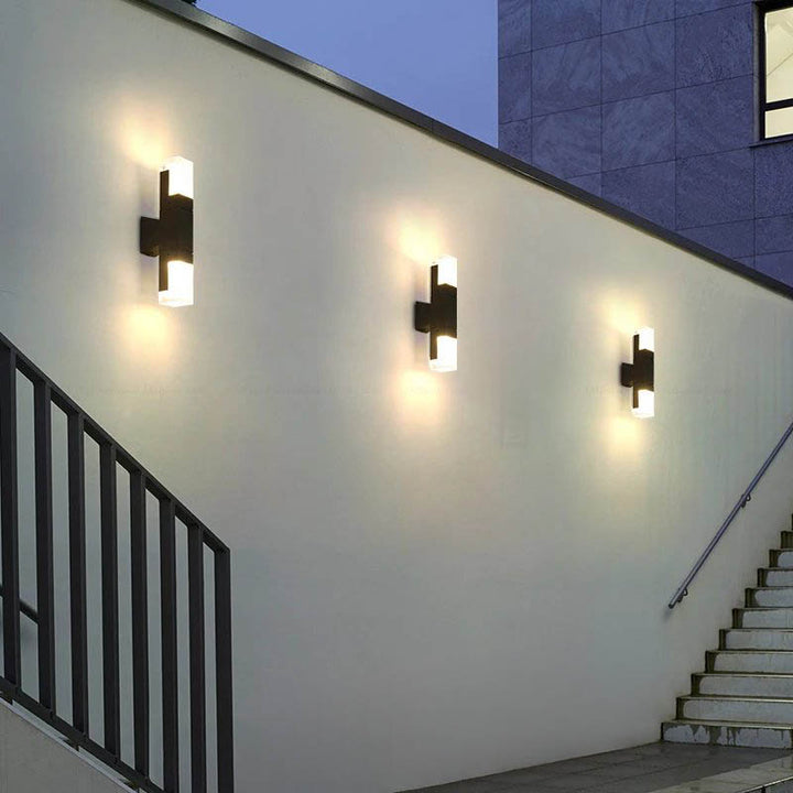 Modern Outdoor PIR Sensor Wall Light – Waterproof Aluminum Lamp for Balcony & Entrance - 3