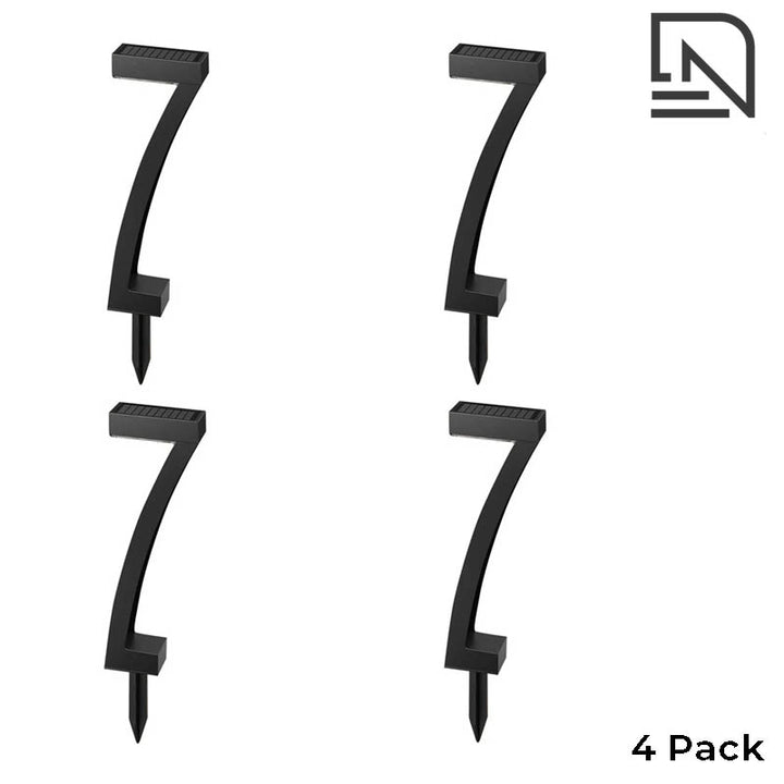 4 Pack of Modern Solar Garden Light 