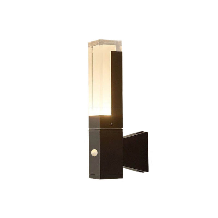 Modern Outdoor PIR Sensor Wall Light – Waterproof Aluminum Lamp for Balcony & Entrance-10