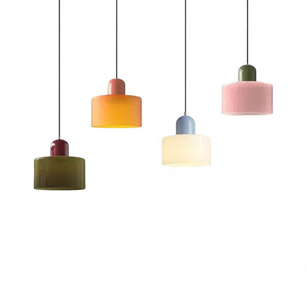 ​SOLRIG Nordic Modern Glass Chandelier Light features a sleek glass design with vibrant yellow and orange hues, perfect for enhancing bedrooms, restaurants, and bars.