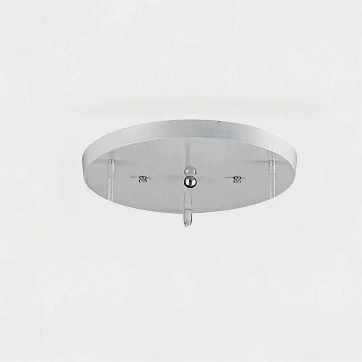 Round ceiling mount plate for hanging pendant lights