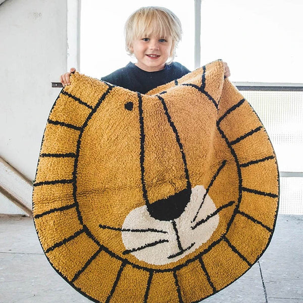 Eco-friendly, hypoallergenic bunny rug made from non-toxic materials, ensuring a safe environment for children.