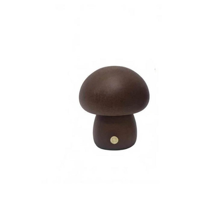 Compact night light in dark wood tone, ideal for uk nursery or hallway.