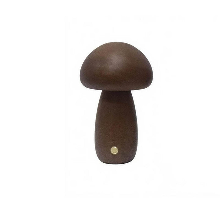 Wooden Compact night light in dark wood tone, ideal for uk nursery or hallway.